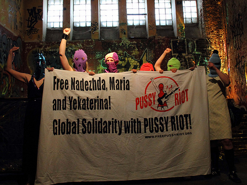 photo credit: Rasande Tyskar via photopin cc Feminist protestors demanding the release of incarcerated Pussy Riot members