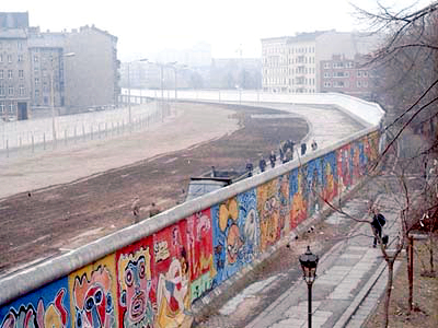 Berlin Wall Credit: "Berlinermauer" by Noir at the German language Wikipedia. Licensed under CC BY-SA 3.0 via Wikimedia Commons - http://commons.wikimedia.org/wiki/File:Berlinermauer.jpg#mediaviewer/File:Berlinermauer.jpg